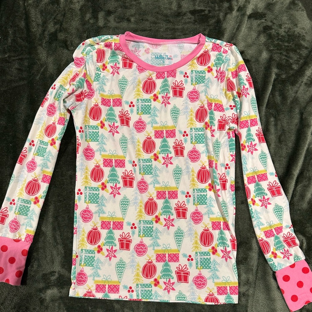 Matilda Jane Pink and Green Holiday Top